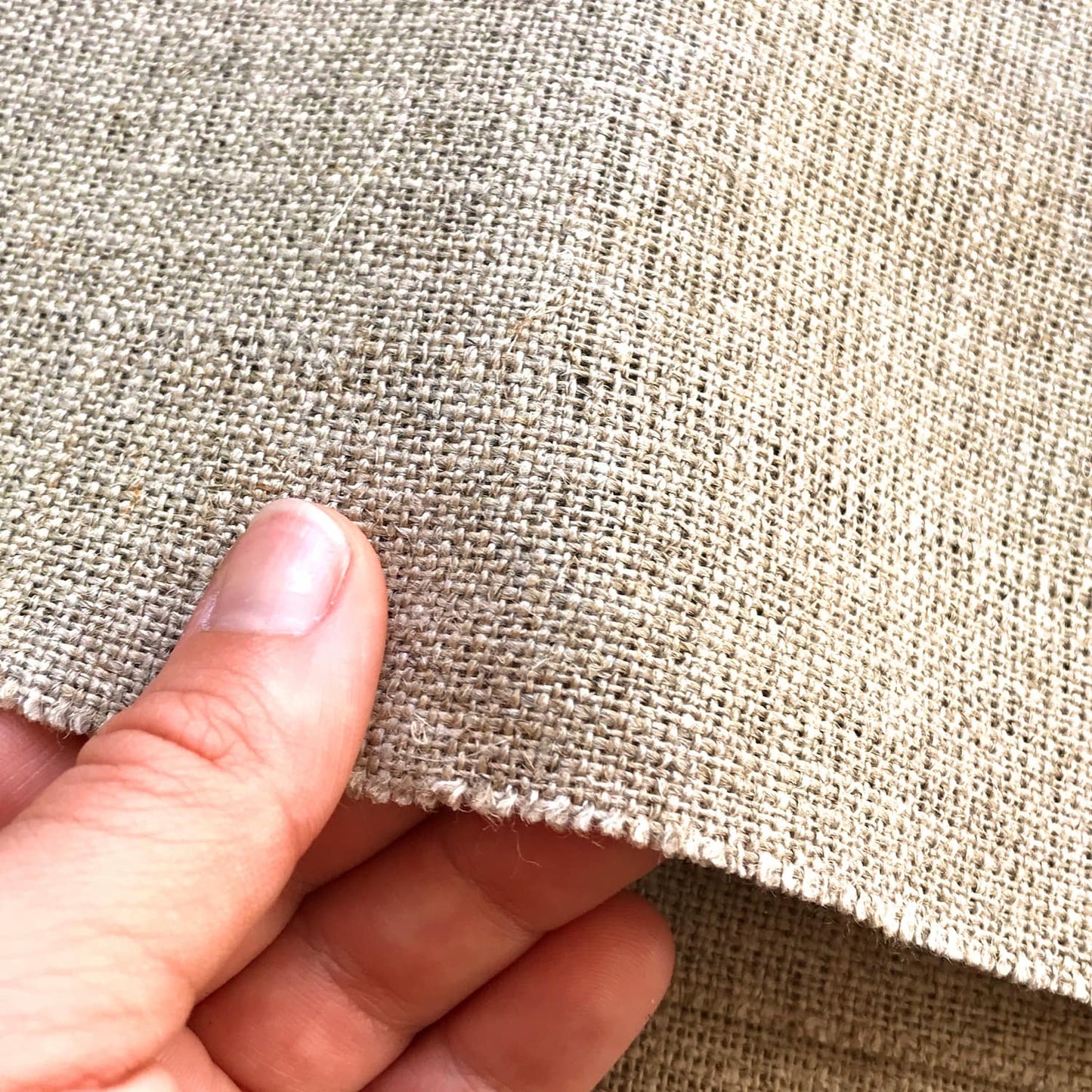 Tecido 100% Linho gramagem pesada - cor natural