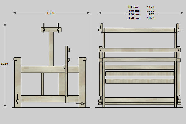 Tear de pedais Toika Liisa