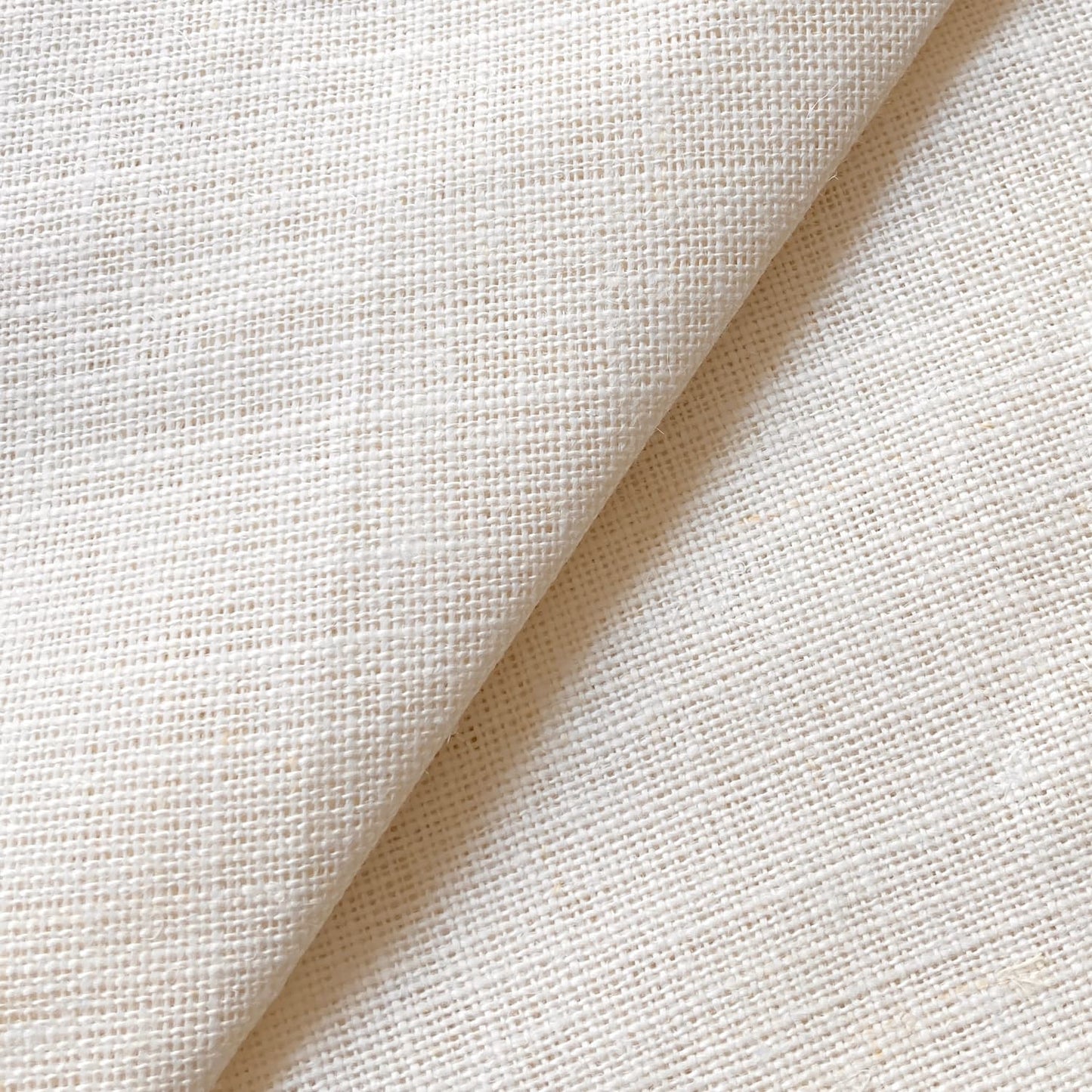 Tecido 100% Linho gramagem pesada - Branco Pérola