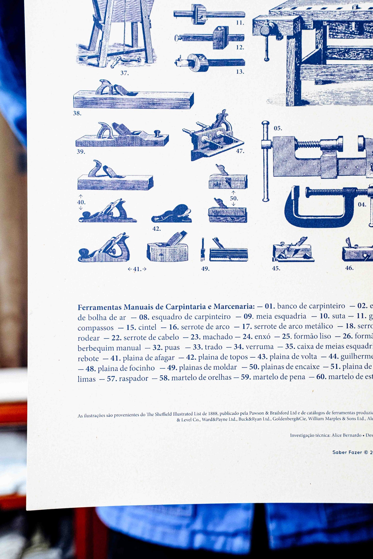 Poster Ferramentas de Carpintaria e Marcenaria