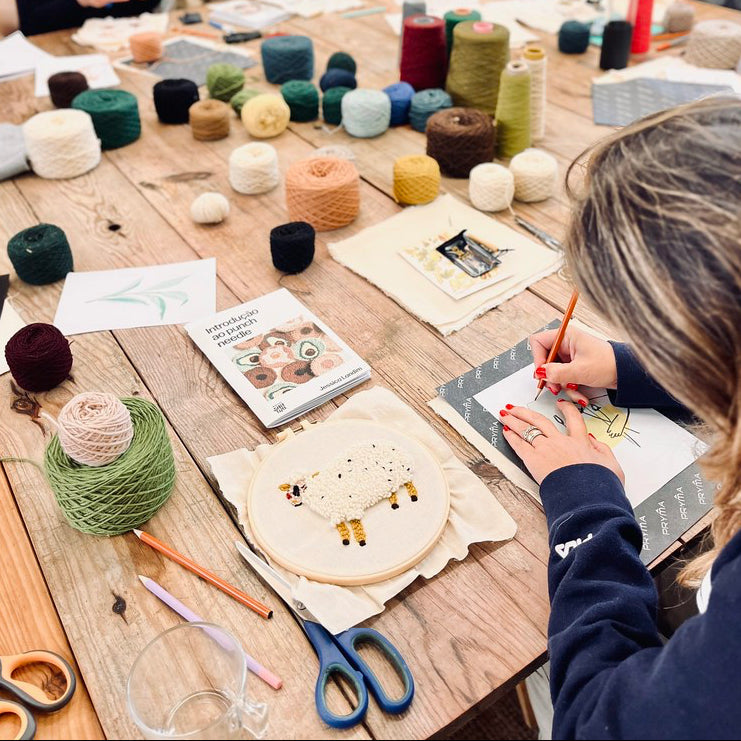 Workshop de punch needle - 18 de Outubro de 2025