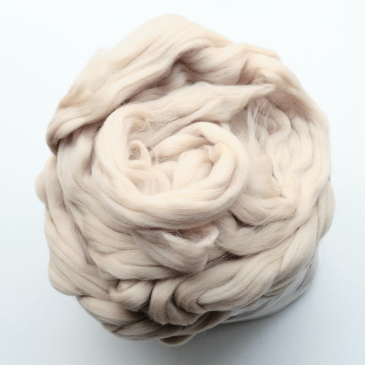 Portuguese merino wool top - Ivory (04)