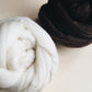 Portuguese merino wool top - Natural white