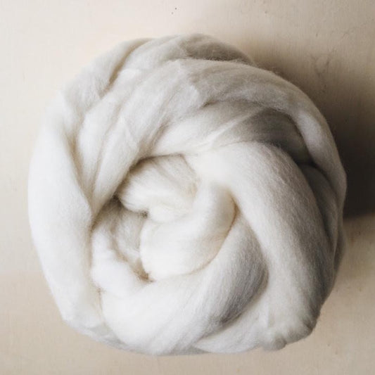 Lã Merino Penteada - Branco Natural