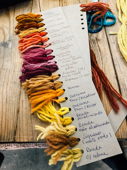Online course - How to scour, mordant and finish textile fibers for Natural Dyeing